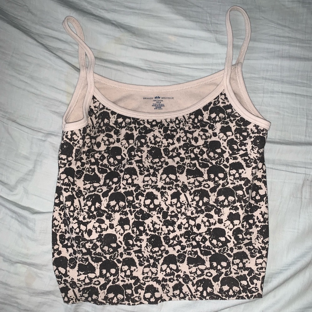 Brandy Melville RARE skull tank